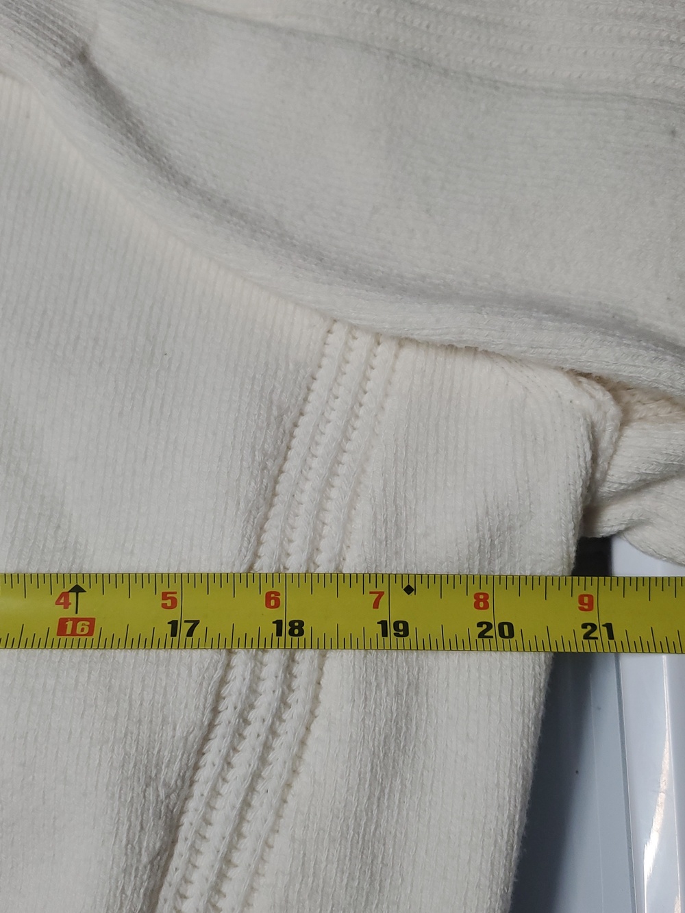 Anthropologie Pilcro Buckled Open Back Sweater Size Large Ivory Soft Girl - Picture 9 of 12
